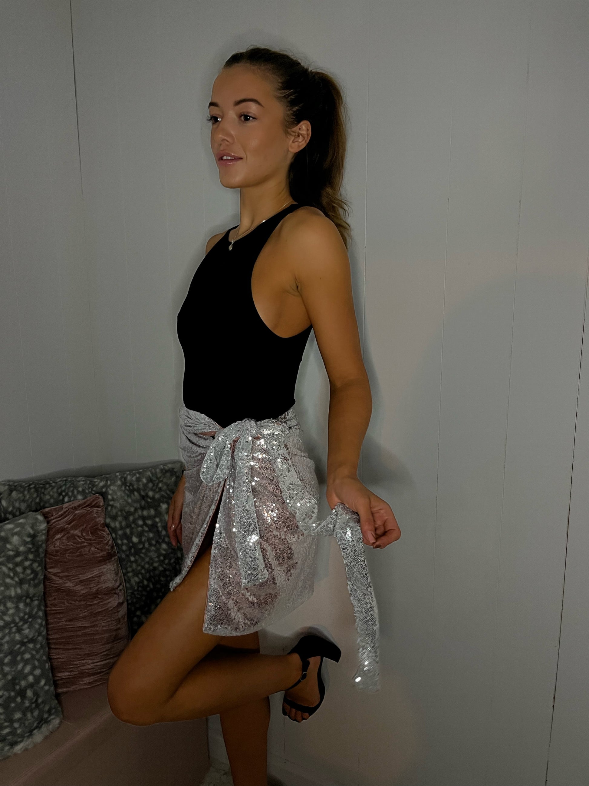 Mirrorball Sequin Skirt